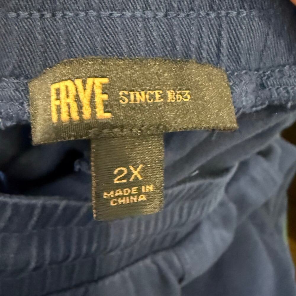 FRYE Blue Cropped Cargo Style Pants Women size 2X 2XL XXL - Picture 4 of 8